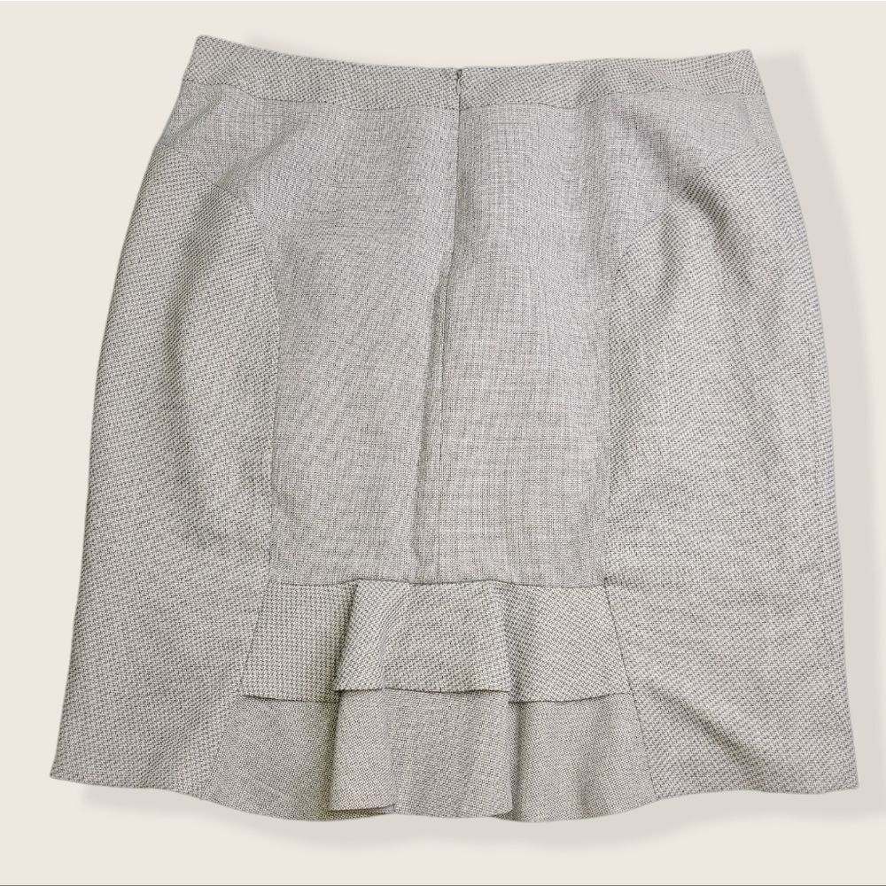 Isabella Grey Square Print Back Ruffle Midi Skirt Business Suit Women's Size 22W - Picture 2 of 7